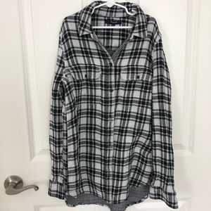 Madewell Plaid black/white flannel XS